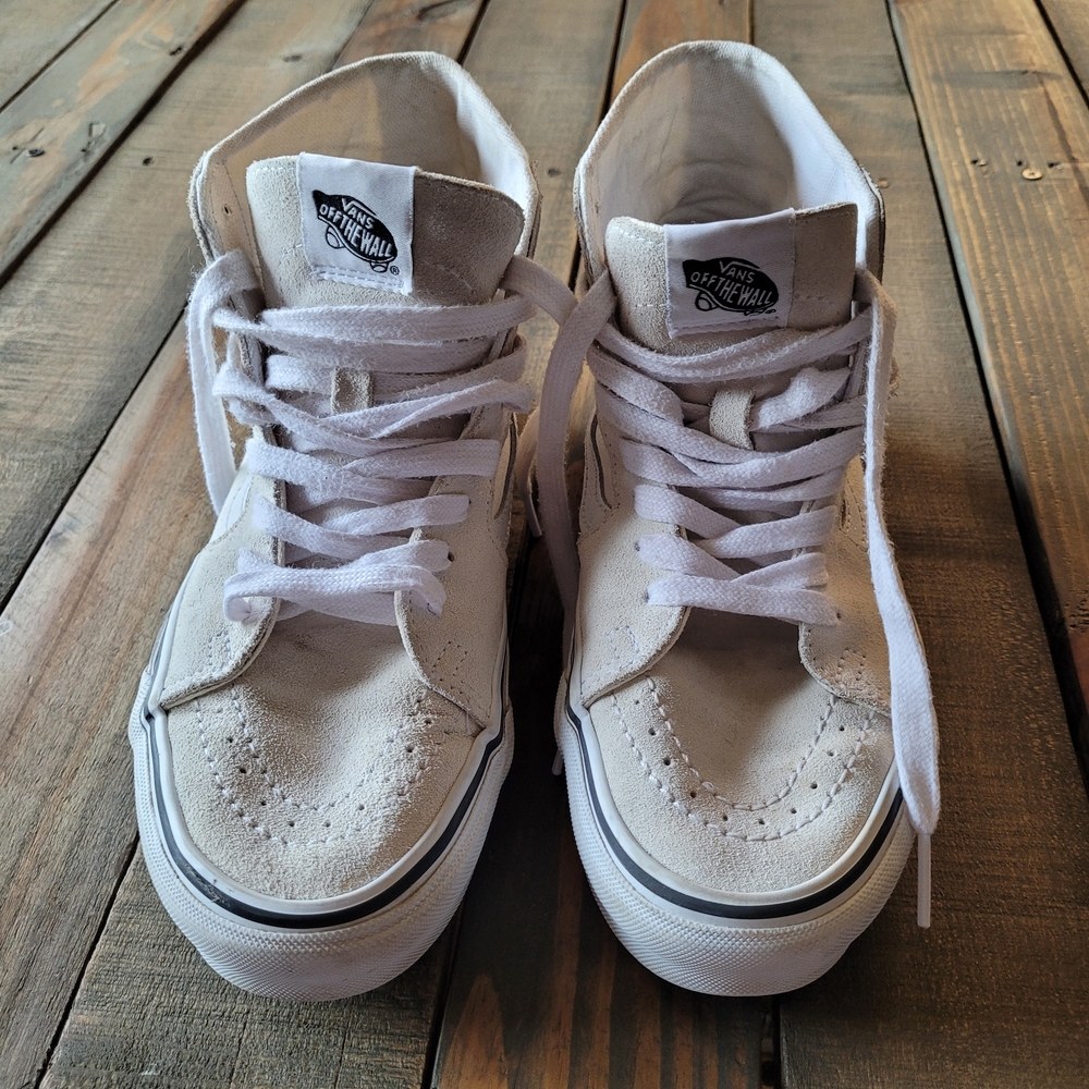 Vans Off the Wall White Suede High-Tops